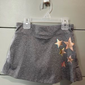 Ideology Top with skirt pants girls size 5 gray and orange